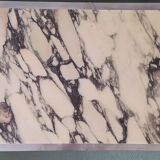 Vintage rectangular coffee table italy 1970 in marble and chrome