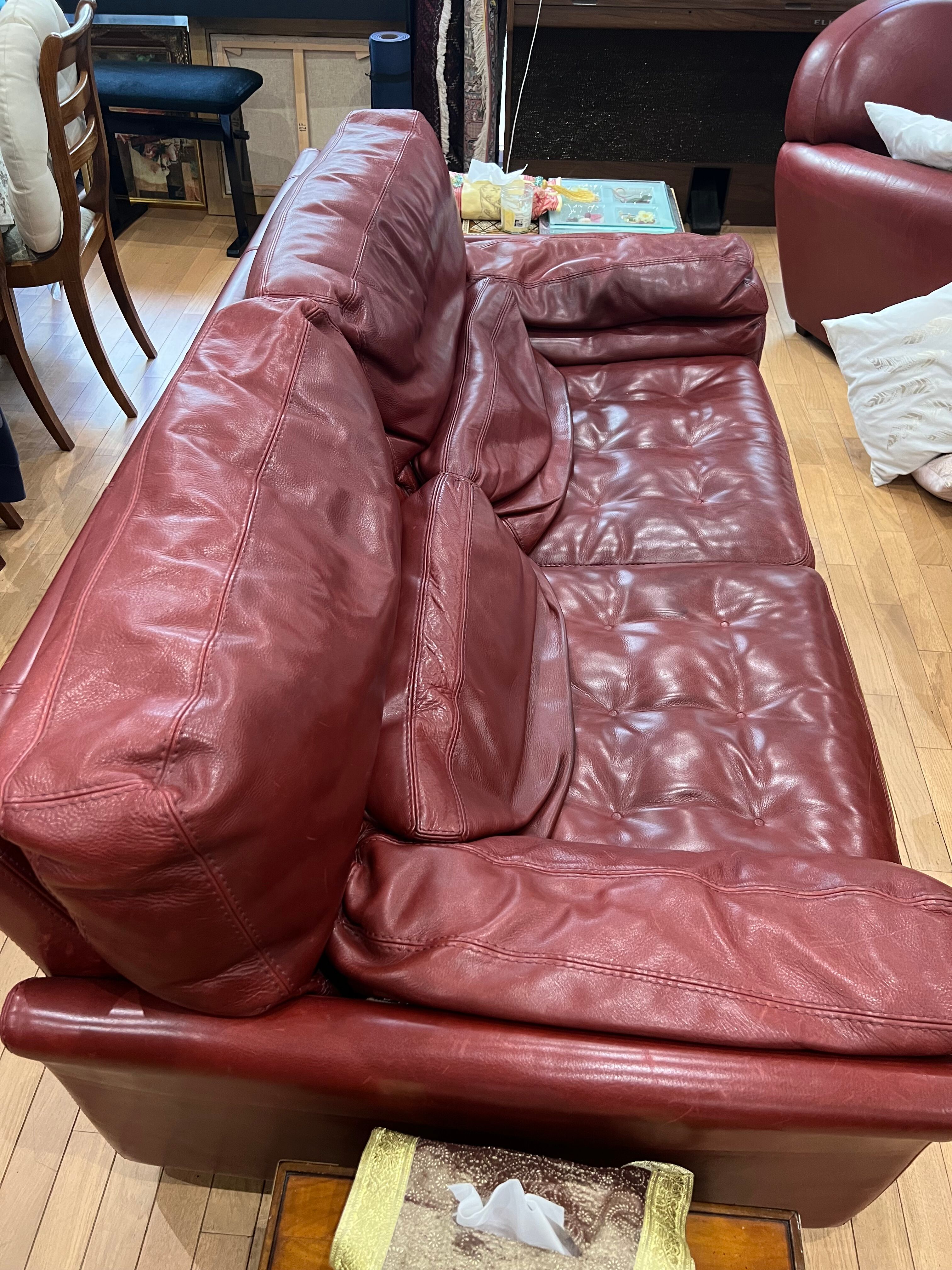 Roche Bobois leather sofa