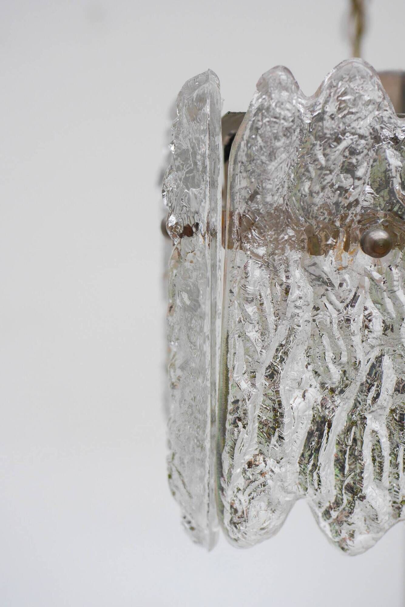 Lustre en cristal "Carl Fagerlund" d'Orrefors, Suède