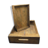 Duo de caisses en bois