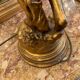 Pair of gilded wooden lamps from the 1960s