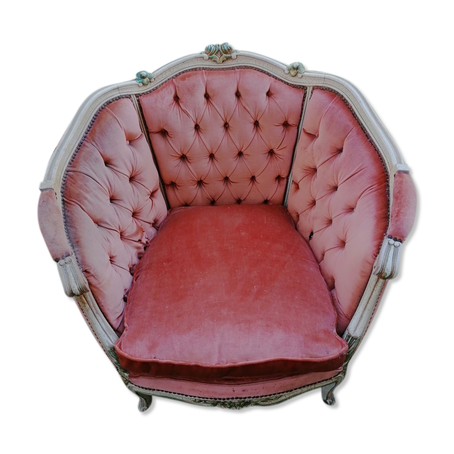Louis XV-style "bergere" armchairs