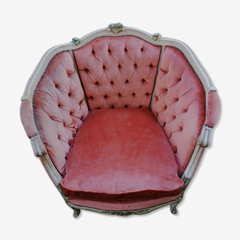 Louis XV-style "bergere" armchairs