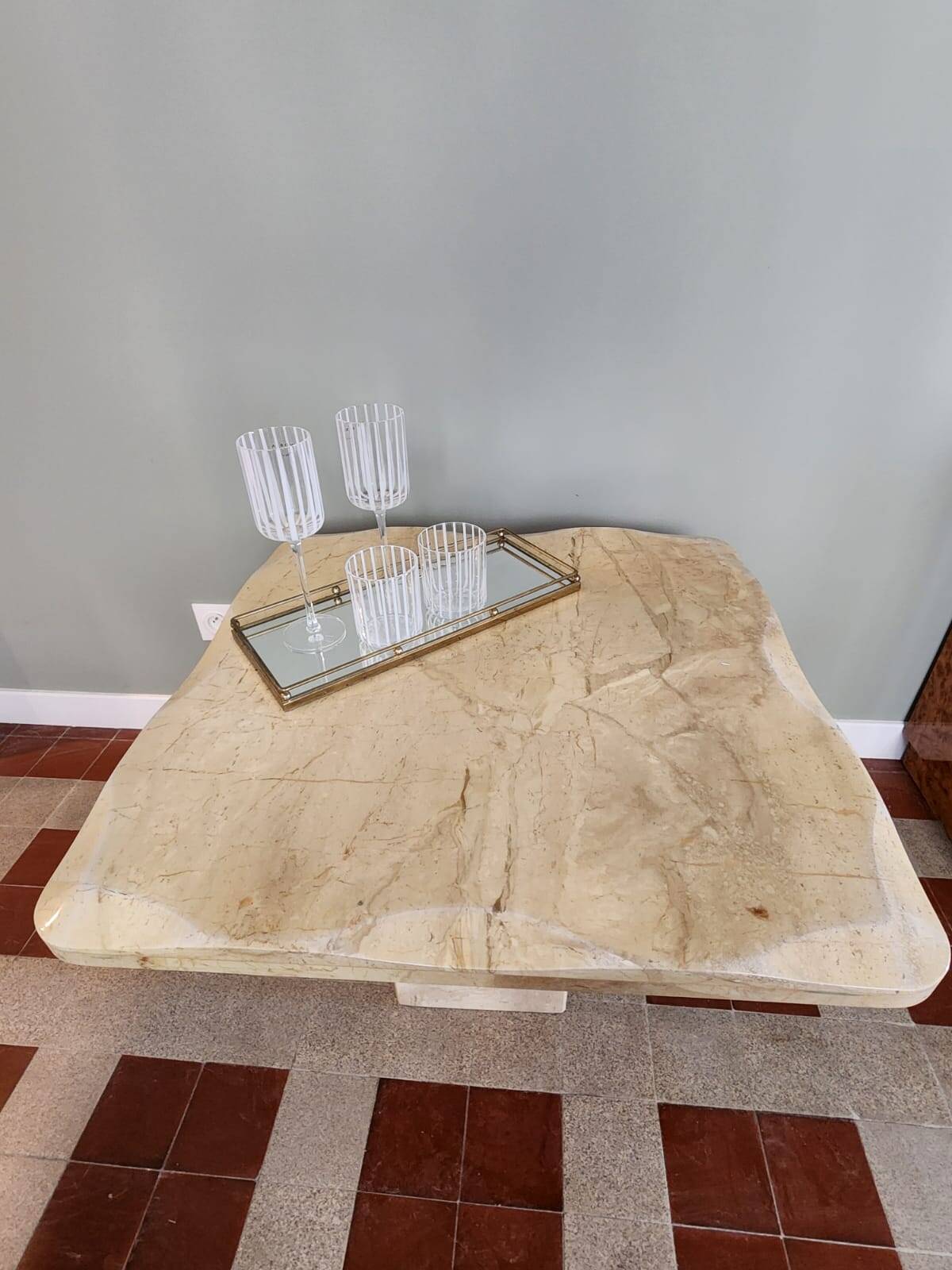 Marble coffee table