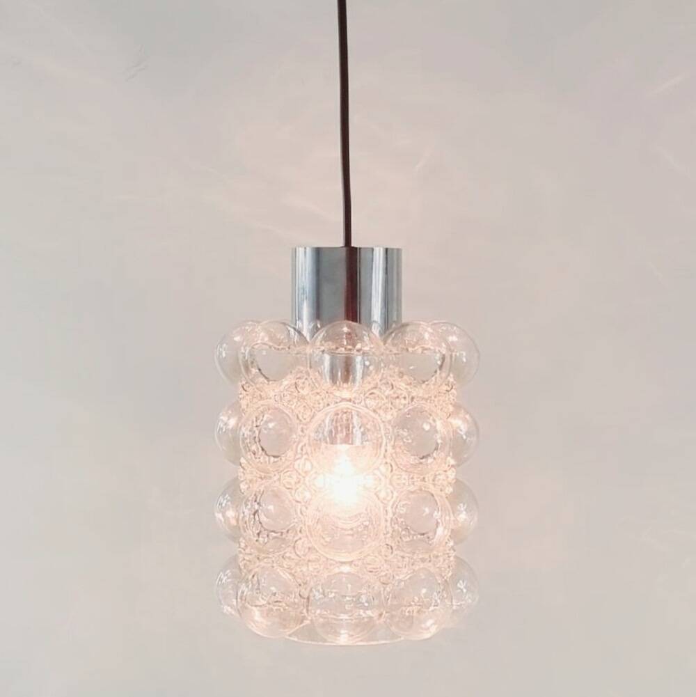 Mid-Century Modern Bubble Glass Ceiling Light/Pendant by Helena Tynell for Limburg, Germany, 1960s