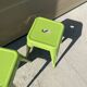 Green industrial tabouret