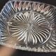 Old 4-compartment dish, servant, very thick glass vintage