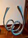 Pair of vintage Scandinavian design candle holders