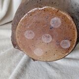 Jean Linard, the milestone, sculptural vase in stoneware, unique piece, in very good condition.