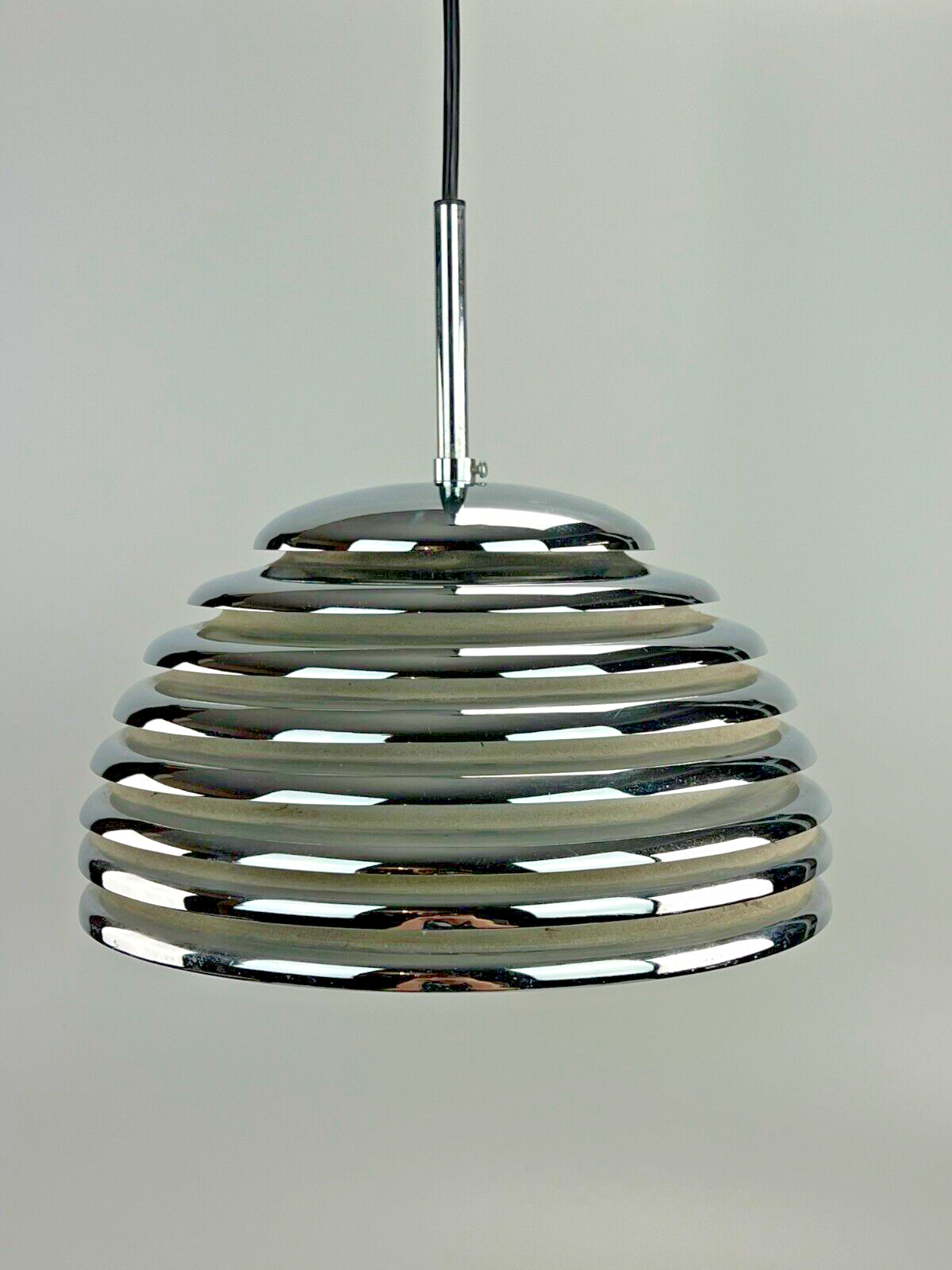 Kazuo Motozawa Saturno chrome design pendant light from the 60s