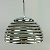 Kazuo Motozawa Saturno chrome design pendant light from the 60s
