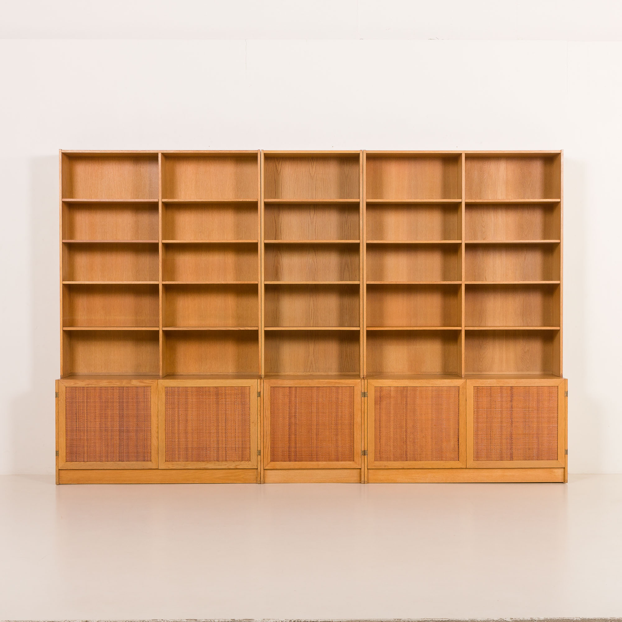 Scandinavian mid-century extra large oak bookcase by Nordiska Kompaniet, Sweden, 1964