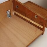 Wall shelf, Scandinavian teak wall bedside table, 1960