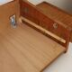 Wall shelf, Scandinavian teak wall bedside table, 1960