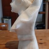 Marble bust of PUGI Guglielmo ( 1850 - 1915 ) "Pierrot "
