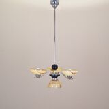Lustre en verre, design danois, années 1970, production : Danemark