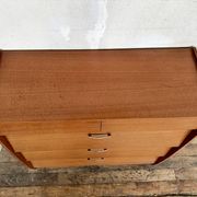 Vintage teak shoe cabinet from the 1960s.