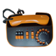 Vintage orange telic phone with ptt dial