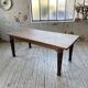Solid oak farmhouse table 185cm