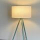 90s Green Metal Tripod Lamp