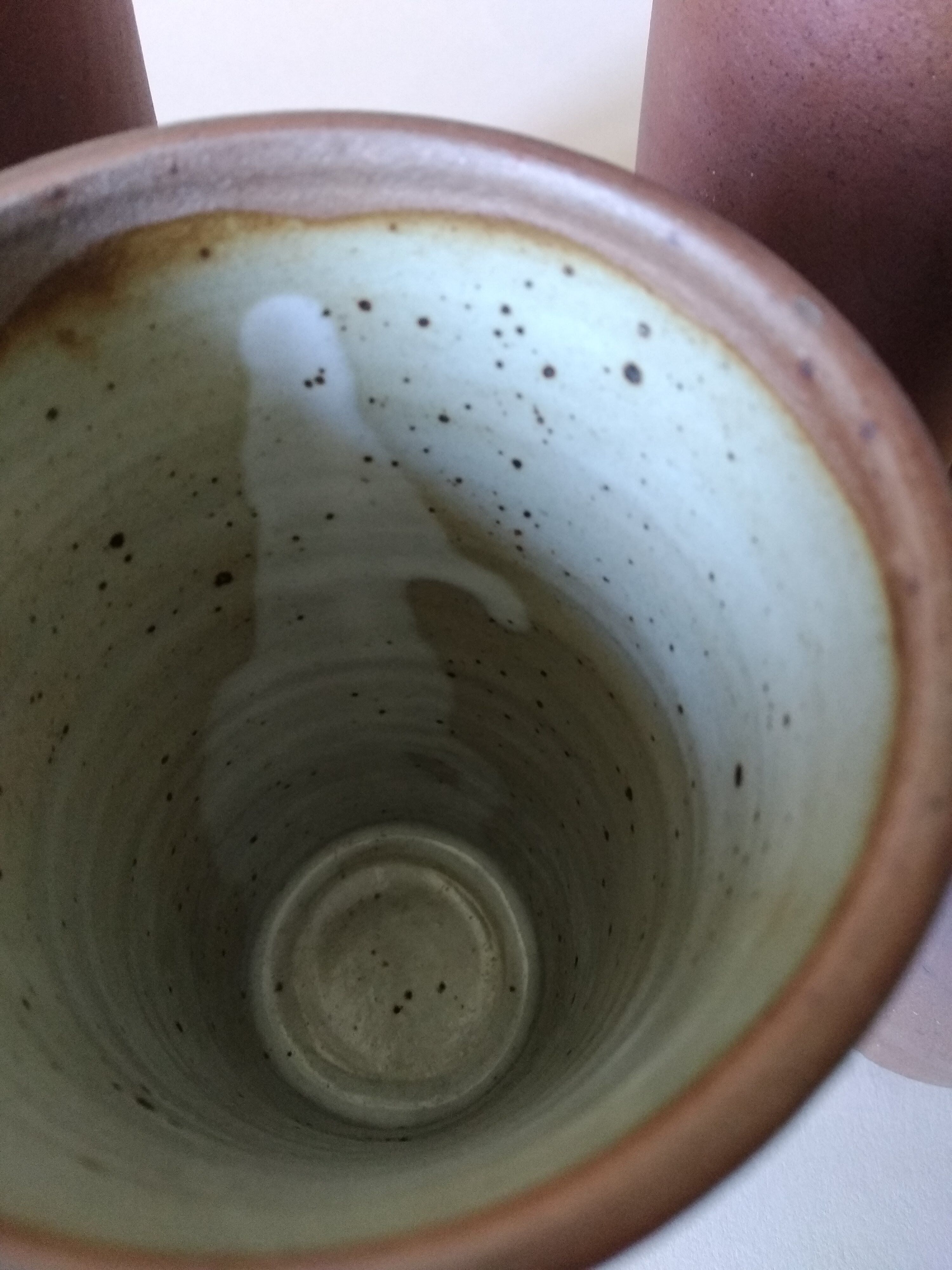 Service orangeade artisanal stoneware vintage 70