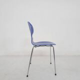 Arne Jacobsen for Fritz Hansen ultramarine (L15) wooden "Ant" chair, Denmar