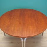 Teak half round table, Danish design, 1970s, manufacturer: Bent Krogh