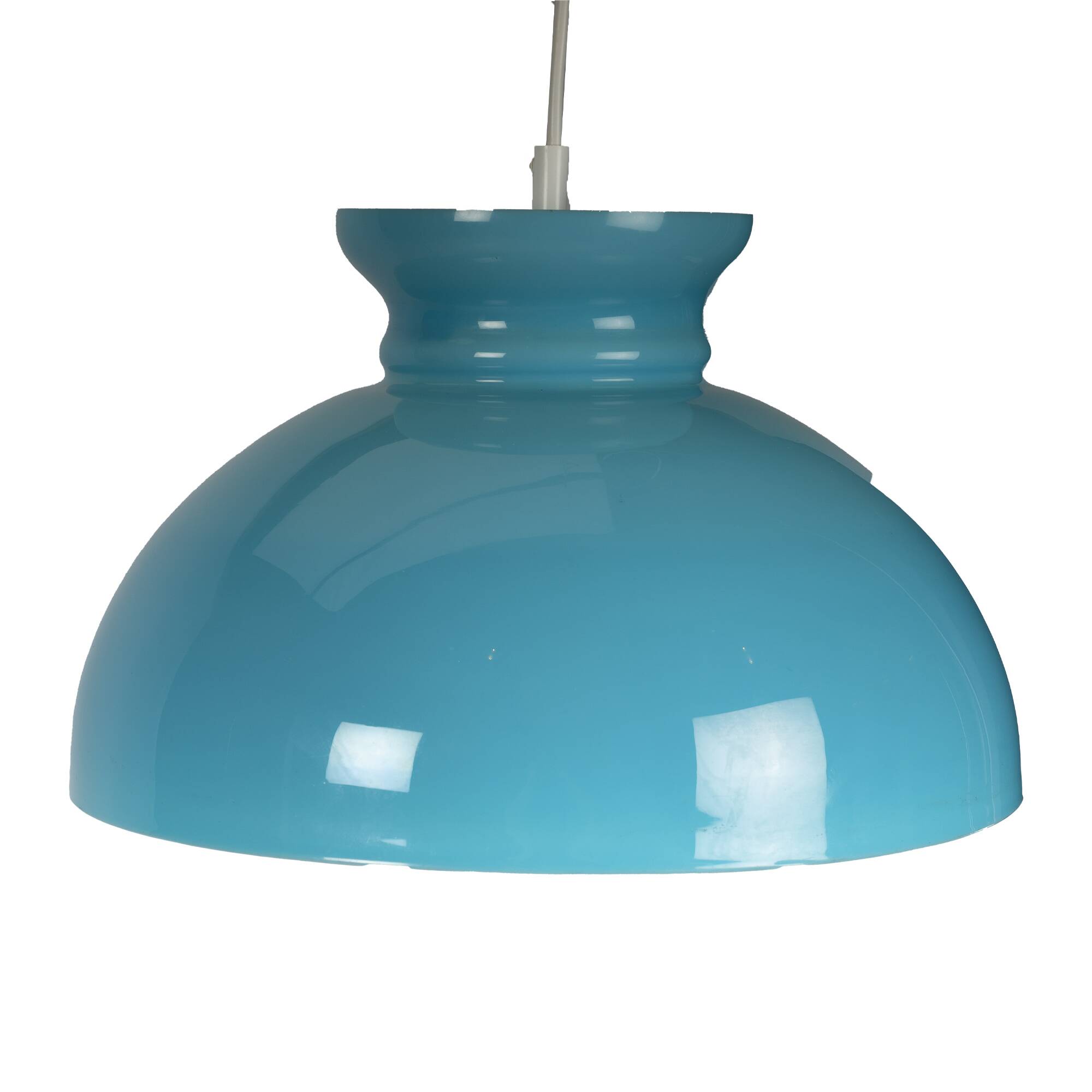 Turquoise vintage pendant lamp