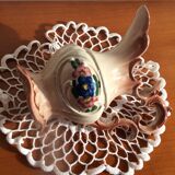 Vase forme pichet style rococo en céramique
