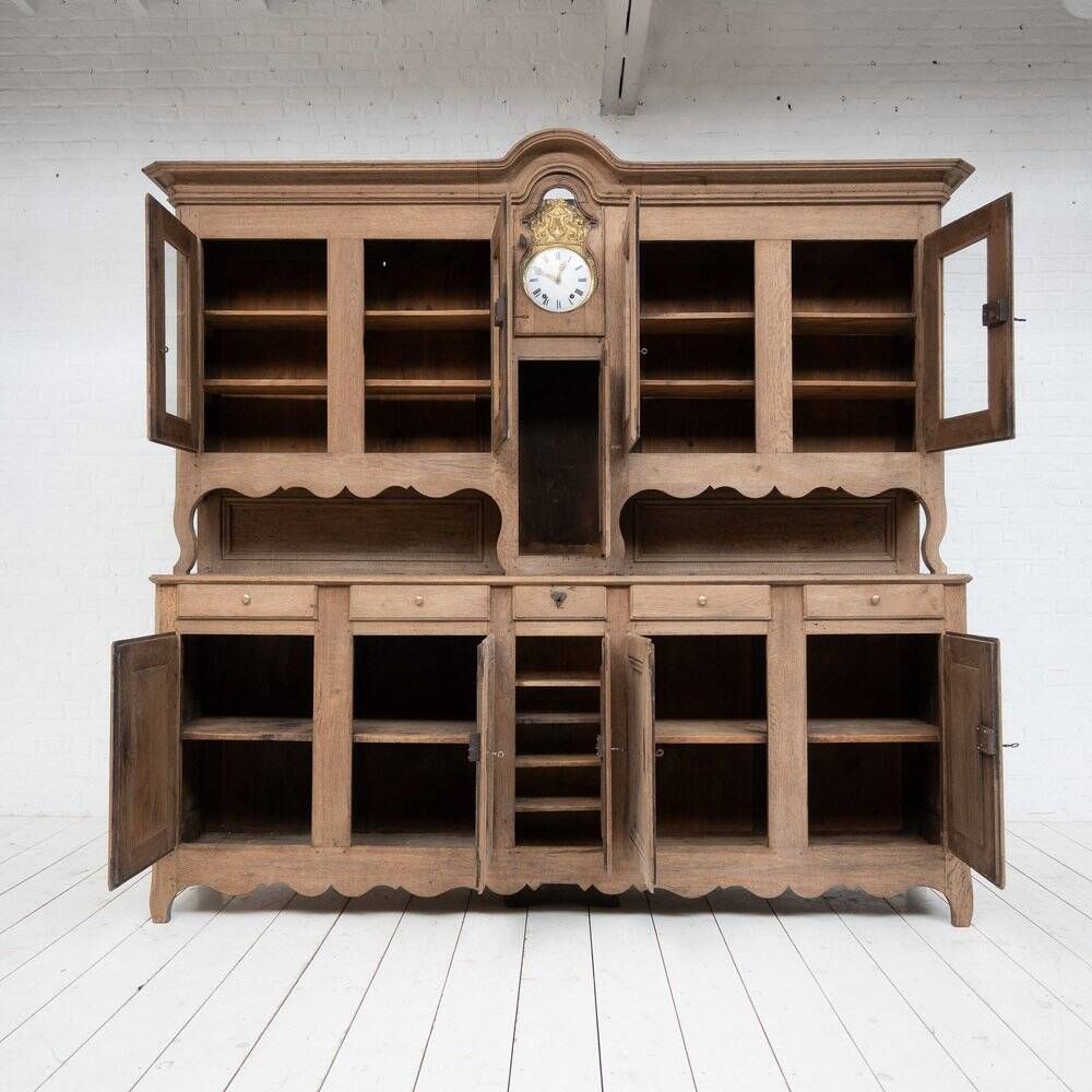 Large Oak 2-Part Buffet, France, 1780s