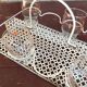 Perforated metal glass basket