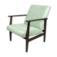 Fauteuil vert clair vintage années 1970