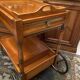 Serving table in blond cherrywood with removable top