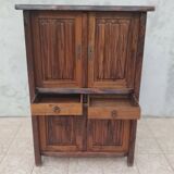 Aranjou sideboard in solid elm in the style of Olavi Hänninen 1960s
