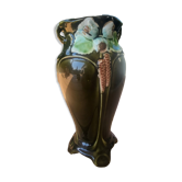 Art Nouveau vase in polychrome glazed ceramic signed De Bruyn – Fives-Li