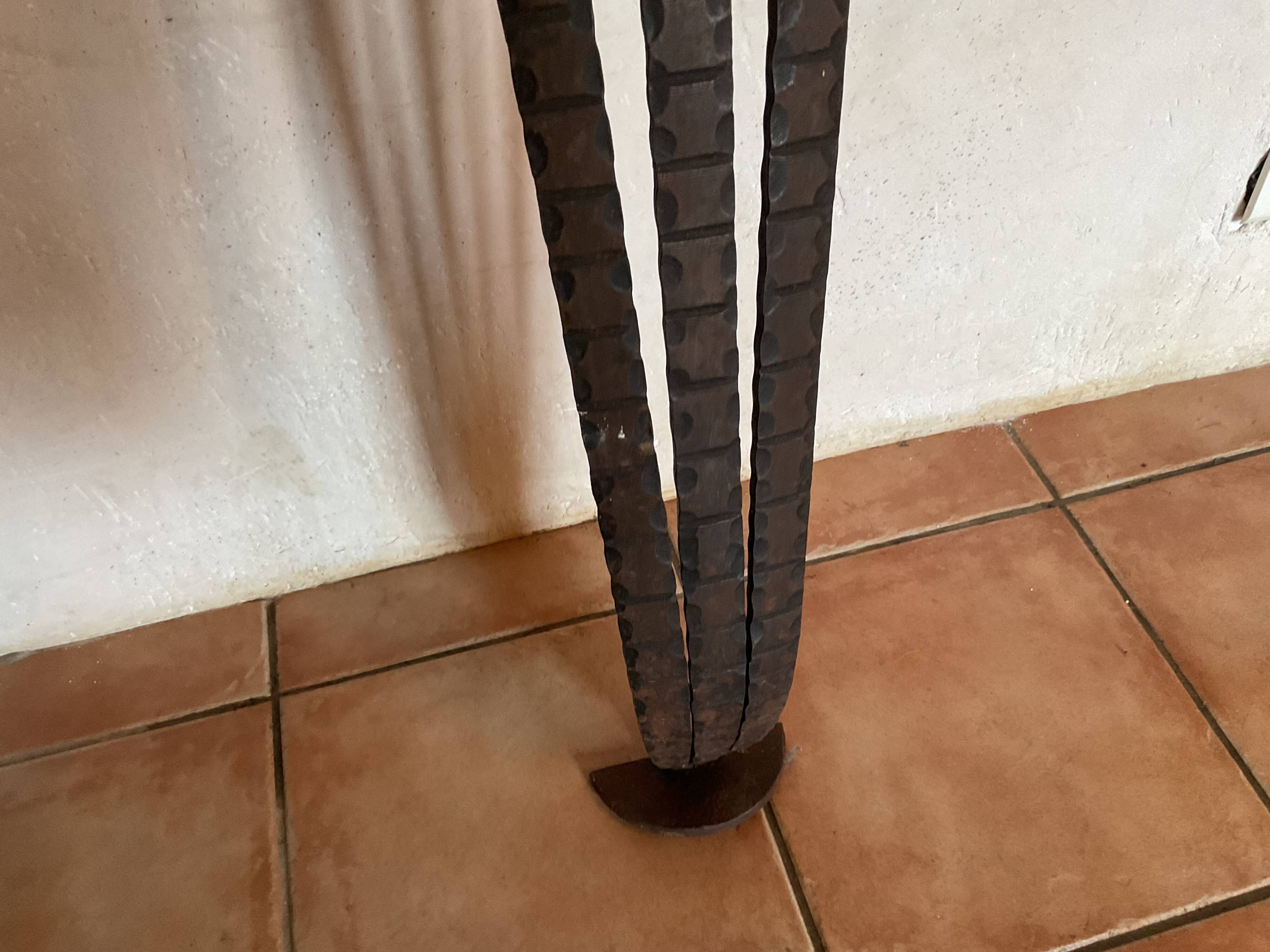 Large wrought iron console