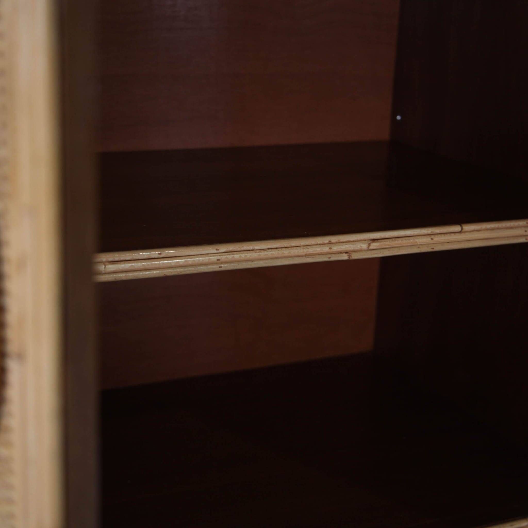 Enfilade « palmiers » en rotin et raphia