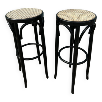 High rattan stools