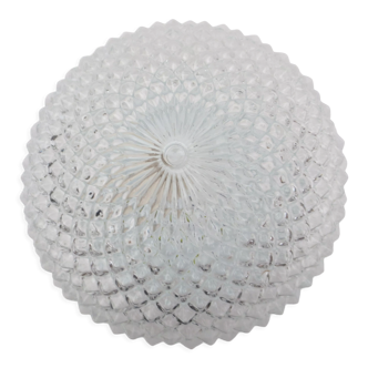 Ceiling lamp or wall lamp in metal and cut glass