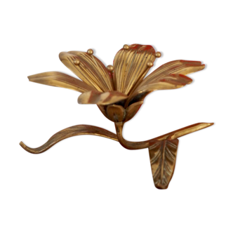 Flower brass ashtray