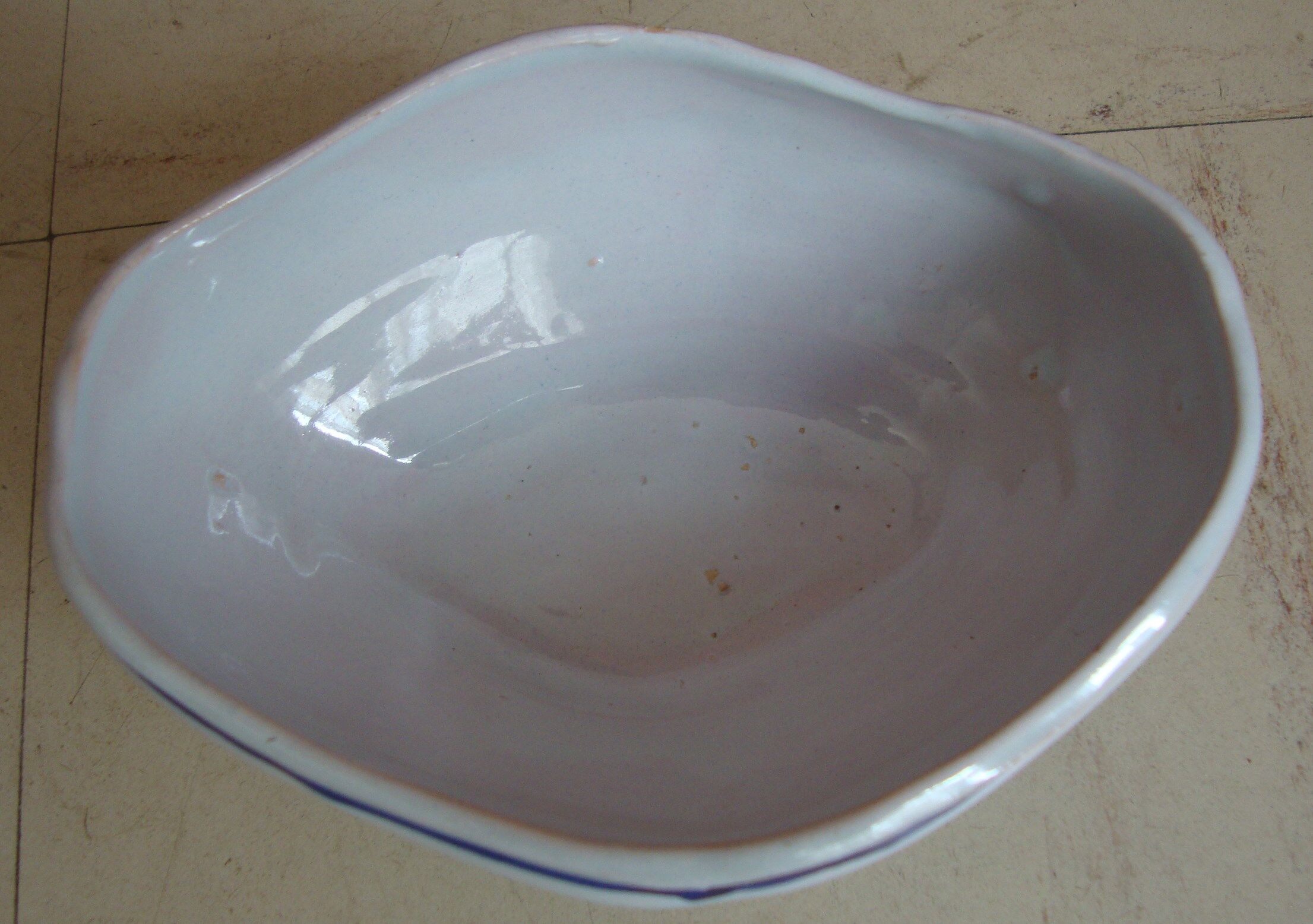 Ceramic mustard pot from Quimper Henriot