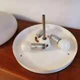 Vintage ceiling lamp in opaline design 70