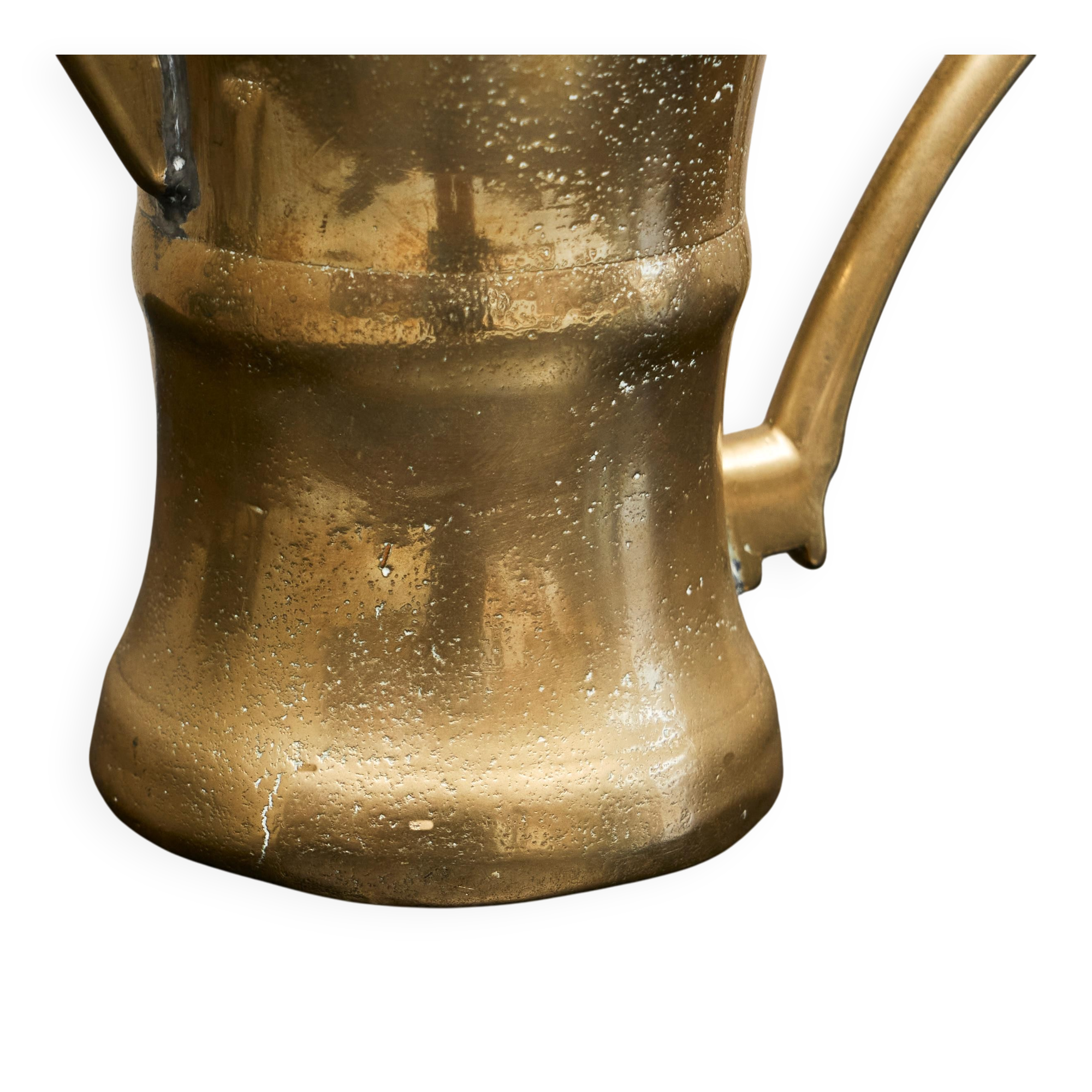 Antique brass jug, 19th century.