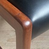 Scandinavian teak ottoman stool