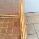 Banquette en rotin et cannage
