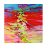 XL Original Abstract Painting by established artist Isabel Tapias