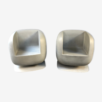 Pair of outdoor armchairs the Big Jim by Stefano Getzel