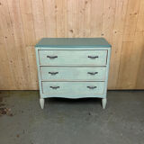 Vintage art deco three-drawer chest of drawers