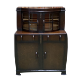 1930s English Art Deco oak buffet