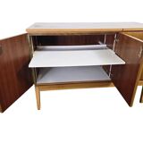 Meuble audio vintage en bois : buffet/meuble de rangement